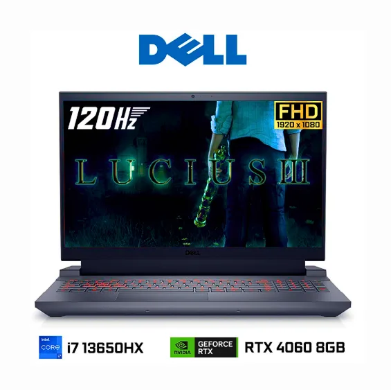 DELL G15 5530 (5530-7388GRY-PUS) Intel Core i7-13650HX / 16GB DDR5 / 1TB SSD / 15.6"FHD -120HZ / NVIDIA GEFORCE RTX4060-8GB / WINDOWS 11 HOME