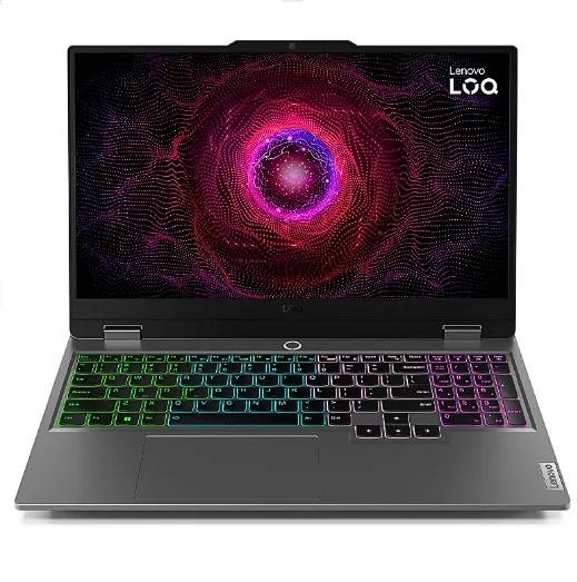 LENOVO LOQ 15ARP9 (83JC008FLM)  AMD RYZEN 7 7435HS / 24GB (12*2) DDR5 4800MHZ / 1TB SSD / 15.6"FHD-144HZ / NVIDIA® GeForce RTX™ 4060 8GB / TECLADO ESPAÑOL RETROILUMINADO / FREE DOS